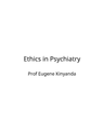 Ethics In Psychiatry cover