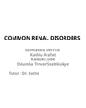 Common Renal Disorders cover