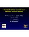 Reserach Ethics, Consnet And And Informed Decision Making cover