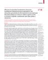 EFFICACIES OF ARTEMETHER–LUMEFANTRINE, ARTESUNATE–AMODIAQUINE, DIHYDROARTEMISININ–PIPERAPQUINE, AND ARTESUNATE–PYRONARIDINE FOR THE TREATMENT OF UNCOMPLICATED PLASMODIUM FALCIPARUM MALARIA IN CHILDREN AGED 6 MONTHS TO 10 YEARS IN UGANDA: A RANDOMISED, cover