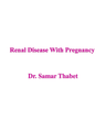 RENAL DISEASE WITH PREGNANCY cover