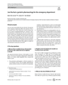 JUST THE FACTS: GERIATRIC PHARMACOLOGY FOR THE EMERGENCY DEPARTMENT cover