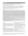 GUIDELINES Expert Consensus Guidelines for the Management of Traumatic Brain Injury—2026 cover