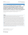 TREATMENT OF ANTITHROMBOTIC - ASSOCIATED INTRACRANIAL HEMORRHAGE IN ADULTS: A FOCUSED GUIDELINE UPDATE cover