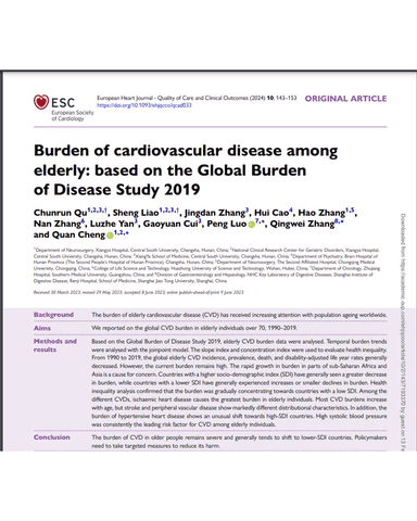 CARDIOVASCULAR PROBLEMS IN THE OLDER ADULTS cover