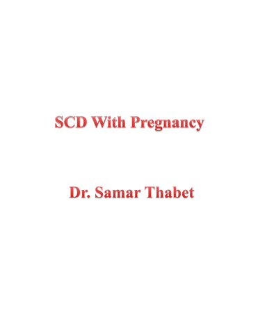 Sickle Cell Anaemia in Pregnancy: Pathophysiology and Obstetric Management cover