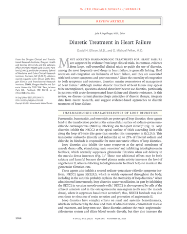 DIURETIC TREATMENT IN HEART FAILURE cover