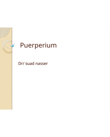 PUERPERAL SEPSIS cover