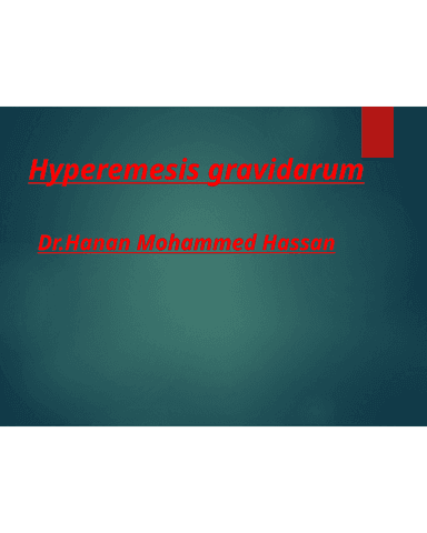 Hyperemesis Gravidarum: Diagnosis, Fluid/Electrolyte Replacement, and Antiemetic Therapy cover