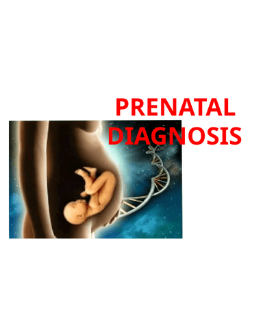 PRENATAL DIAGNOSIS cover