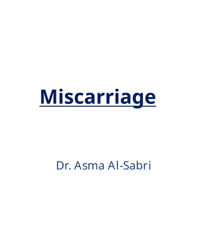 MISCARRIAGE cover