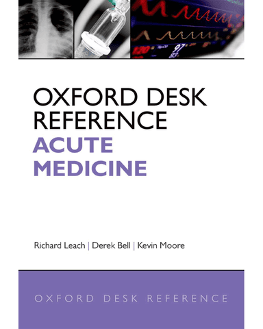 OXFORD DESK REFERENCE ACUTE MEDICINE cover