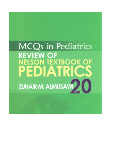 MCQs in Paediatrics: Review of Nelson Textbook of Pediatrics cover