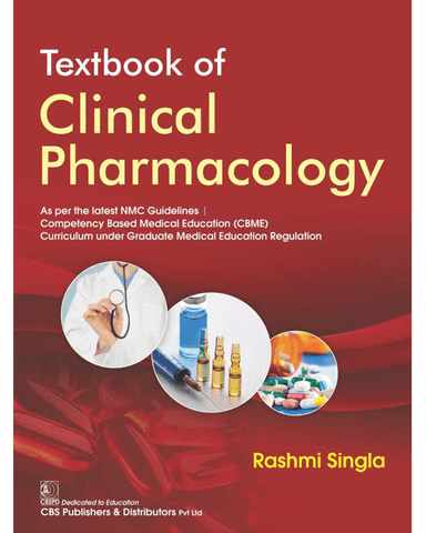 TEXTBOOK OF CLINICAL PHARMACOLOGY AS PER THE LATEST NMC GUIDELINES cover