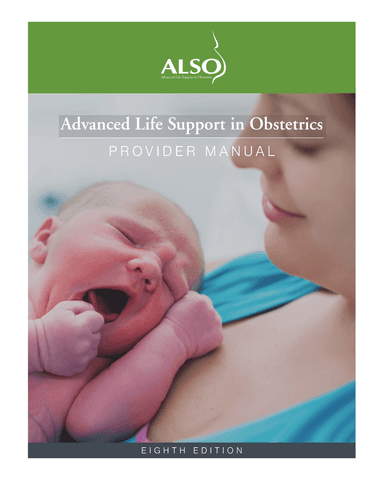 ADVANCED LIFE SUPPORT IN OBSTETRICS PROVIDER MANUAL EIGHTH EDITION cover